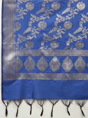 Woven Chanderi Unstitched Suit Piece With Dupatta