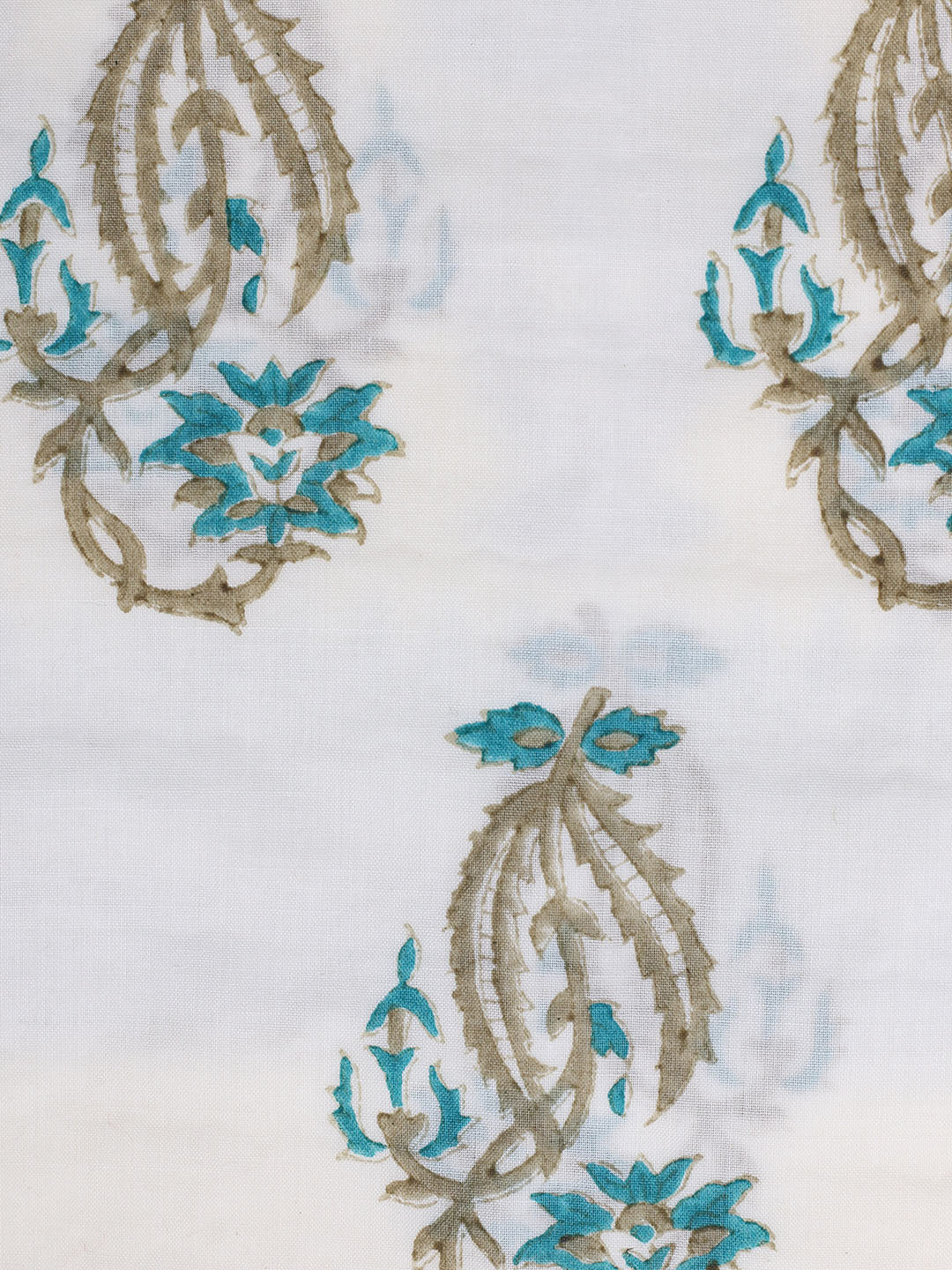 Printed Cotton Blend Unstitched Suit With Pant &amp; Dupatta
