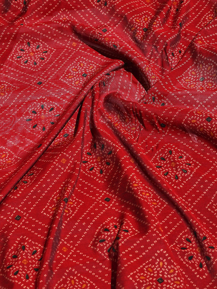 Digital Printed Art Silk Saree