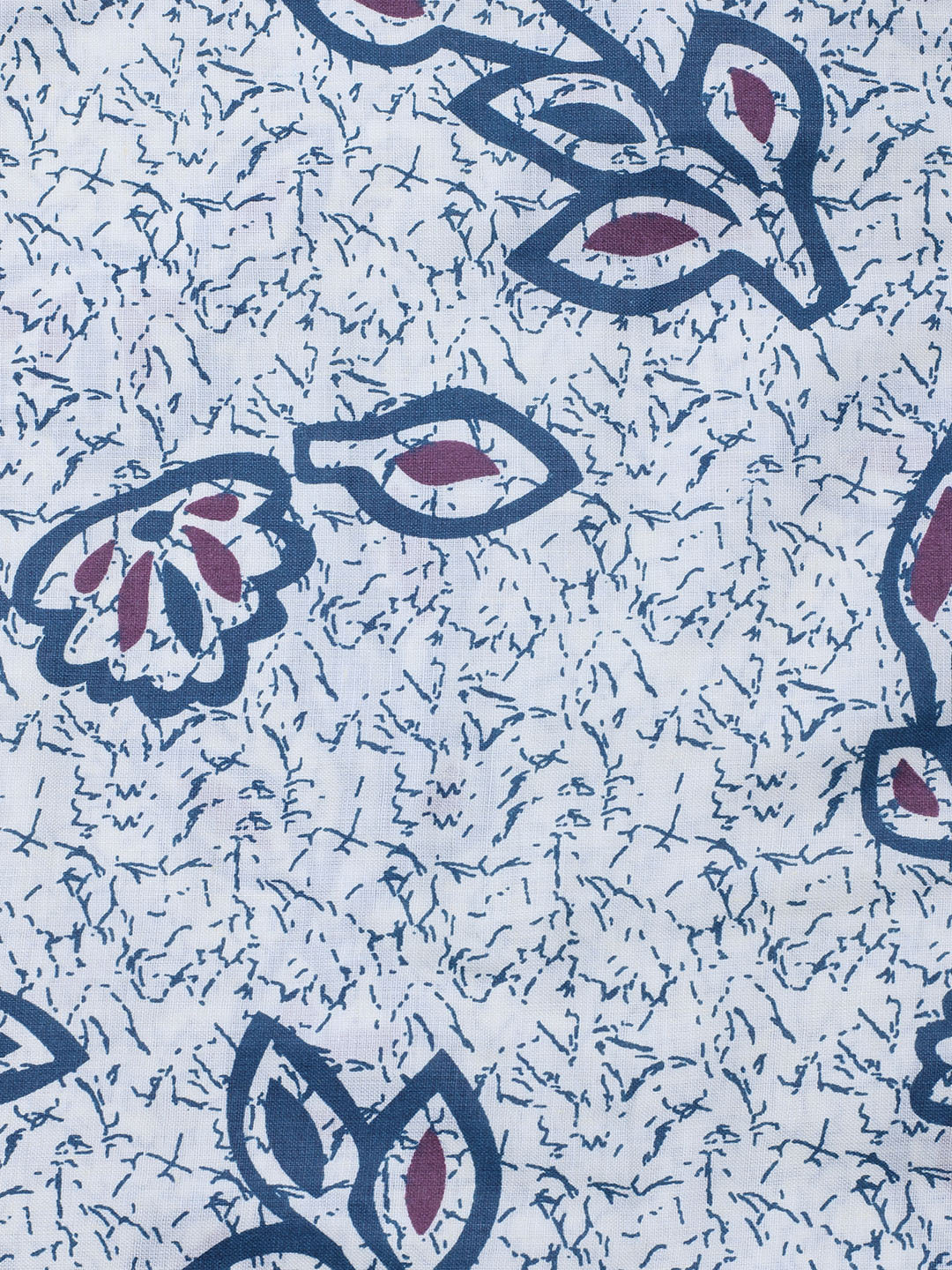 Printed Cotton Blend Unstitched Suit With Dupatta