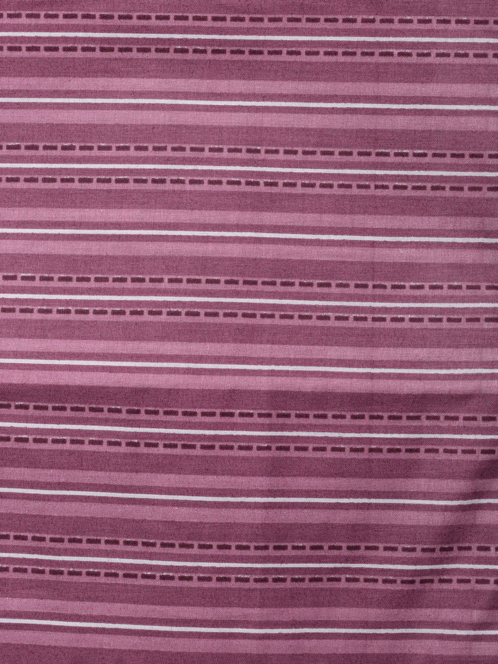 Printed Cotton Blend Unstitched Suit With Dupatta