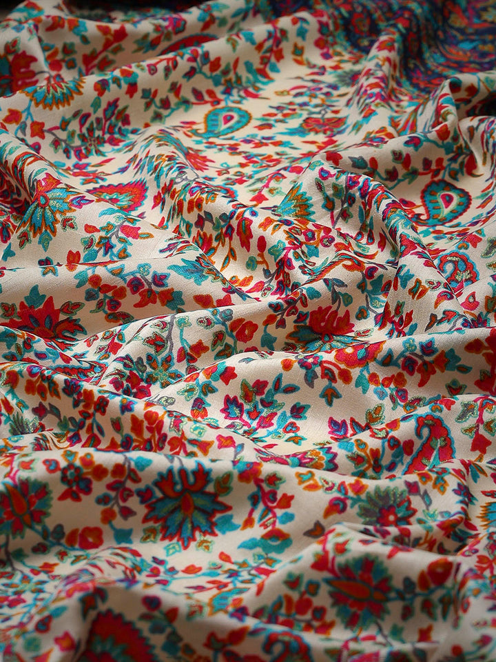 Digital Printed Art Silk Saree