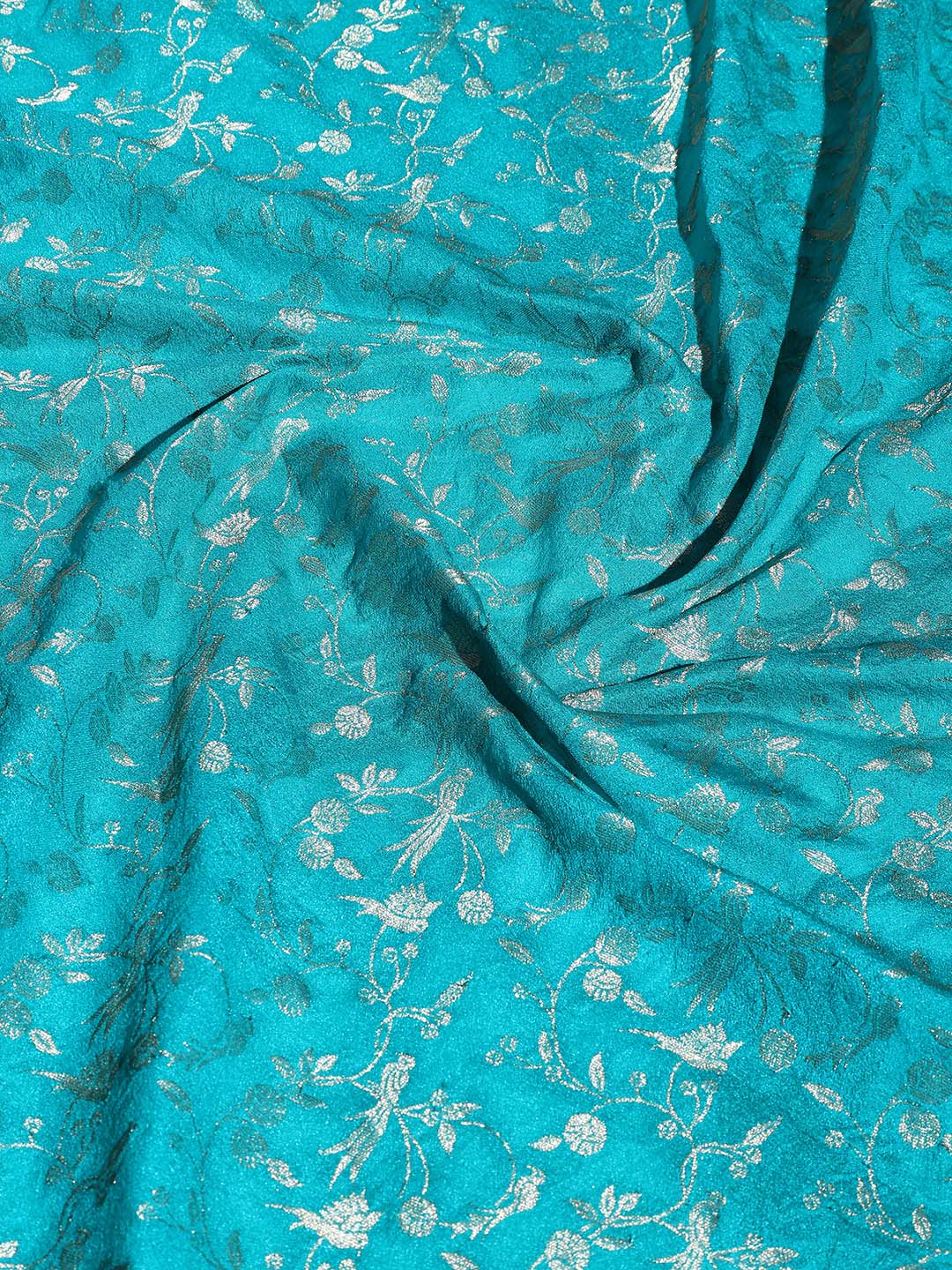 Zaari Jaal Woven Crepe Saree