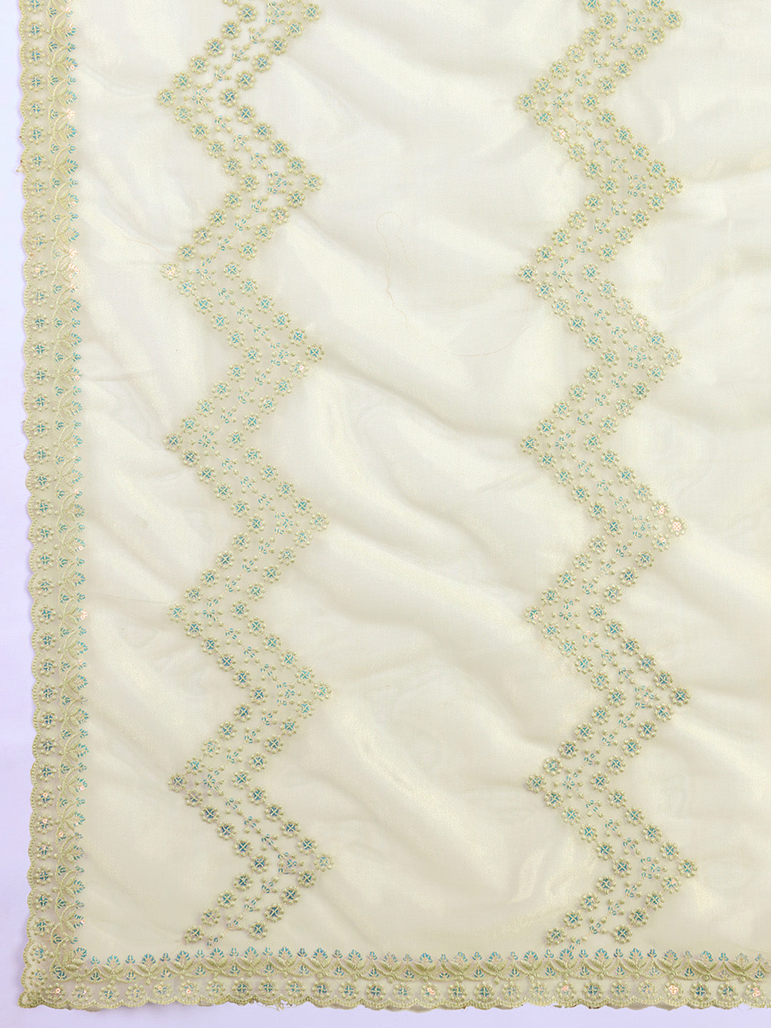 Embroidered Net Saree