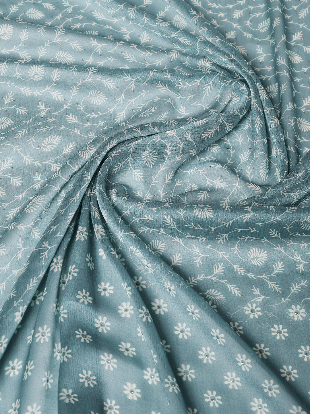 Floral Printed Georgette Saree