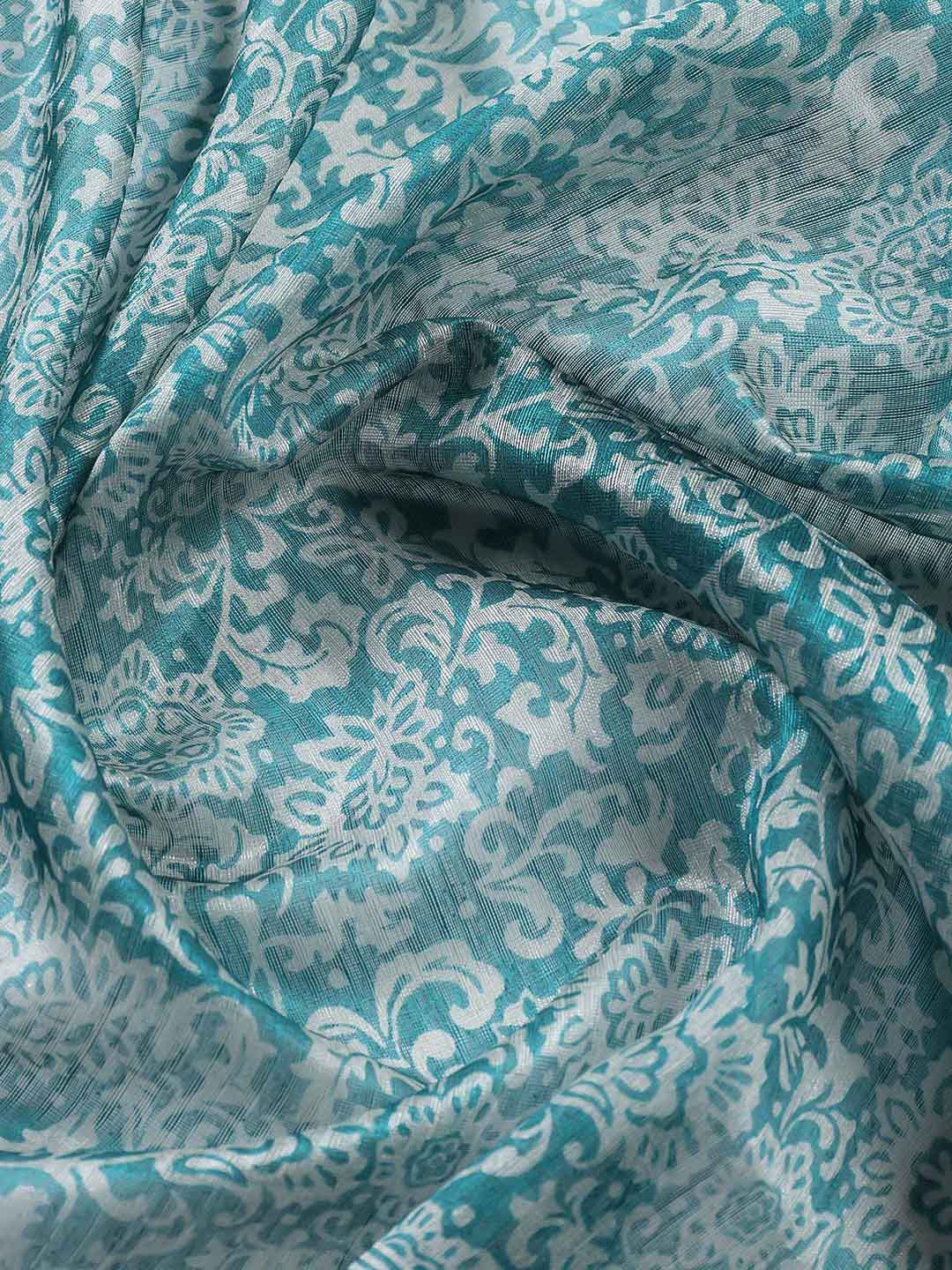 Floral Printed Georgette Saree