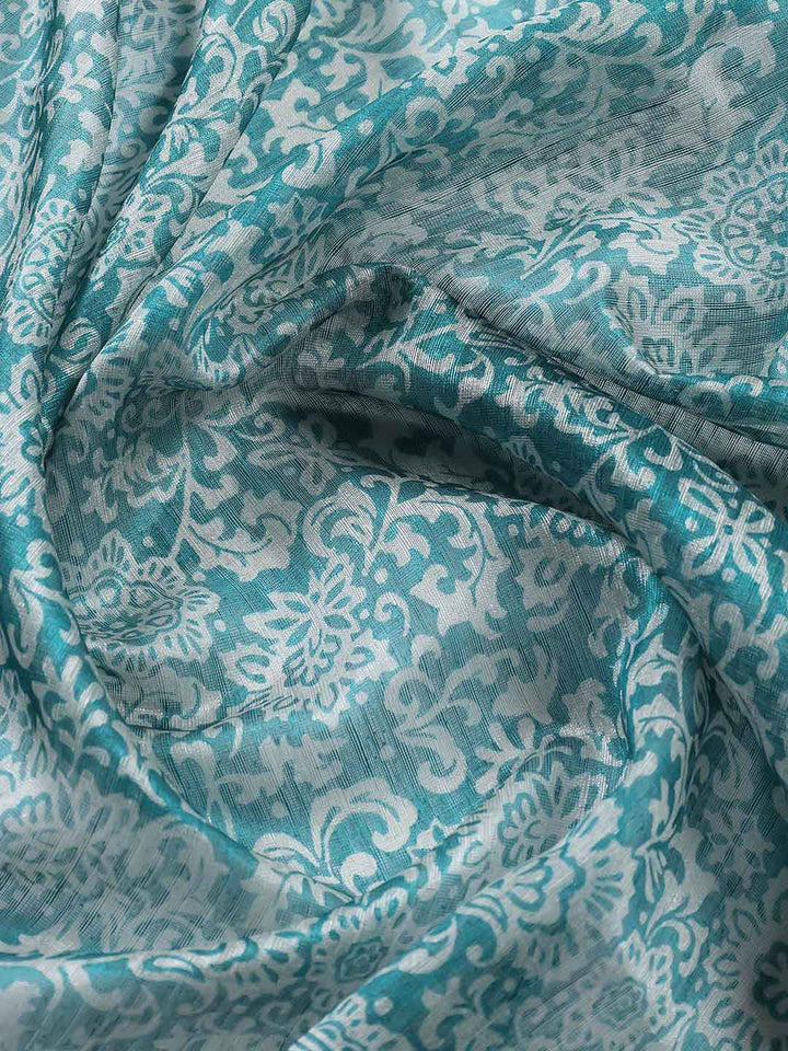 Floral Printed Georgette Saree
