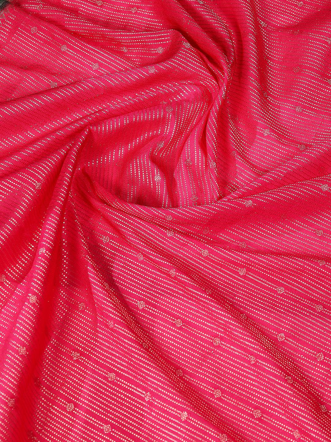 Plain Crepe Saree