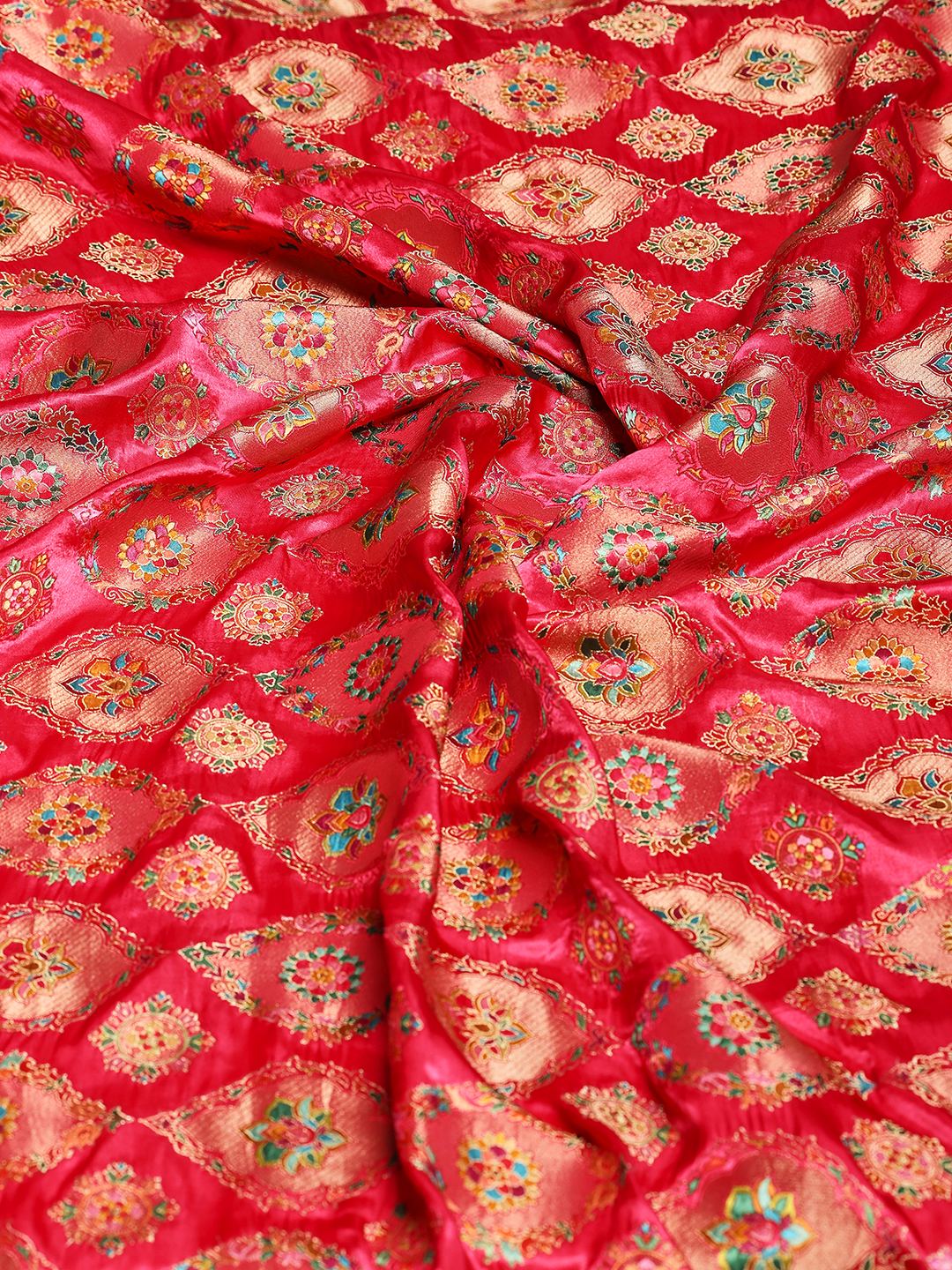 Woven Design Satin Saree