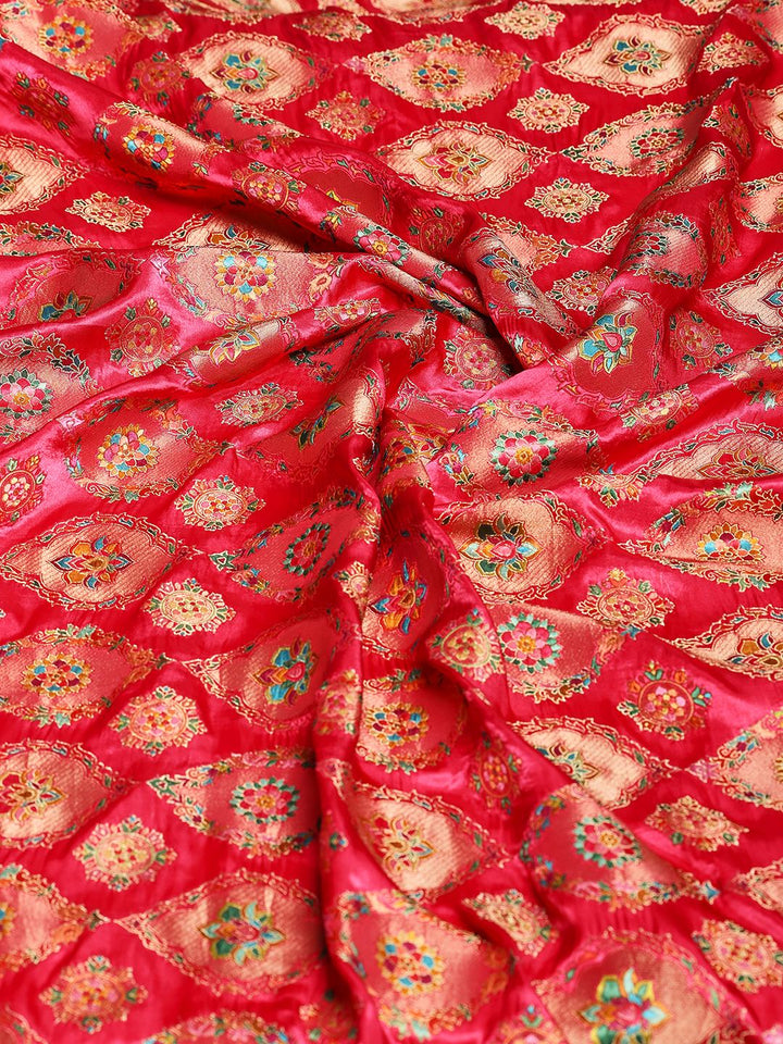 Woven Design Satin Saree
