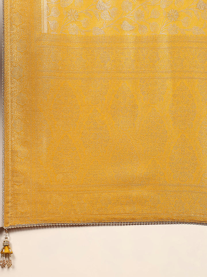 Embroidered Dola Silk Saree
