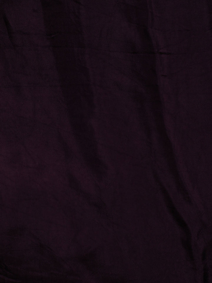 Embroidered Art Silk Unstitched Suit With Dupatta