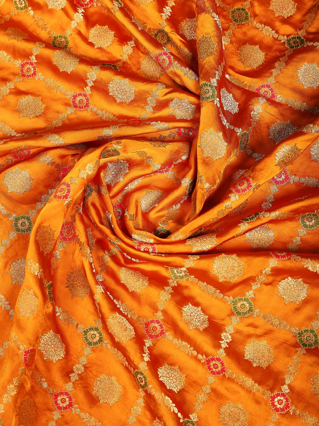 Woven Design Satin Saree