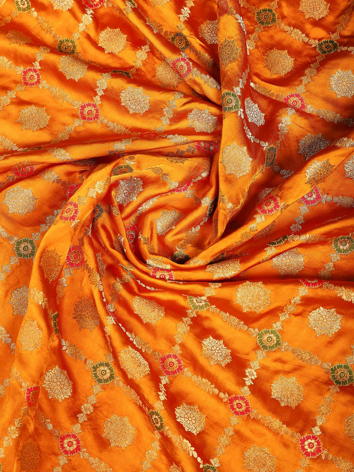 Woven Design Satin Saree