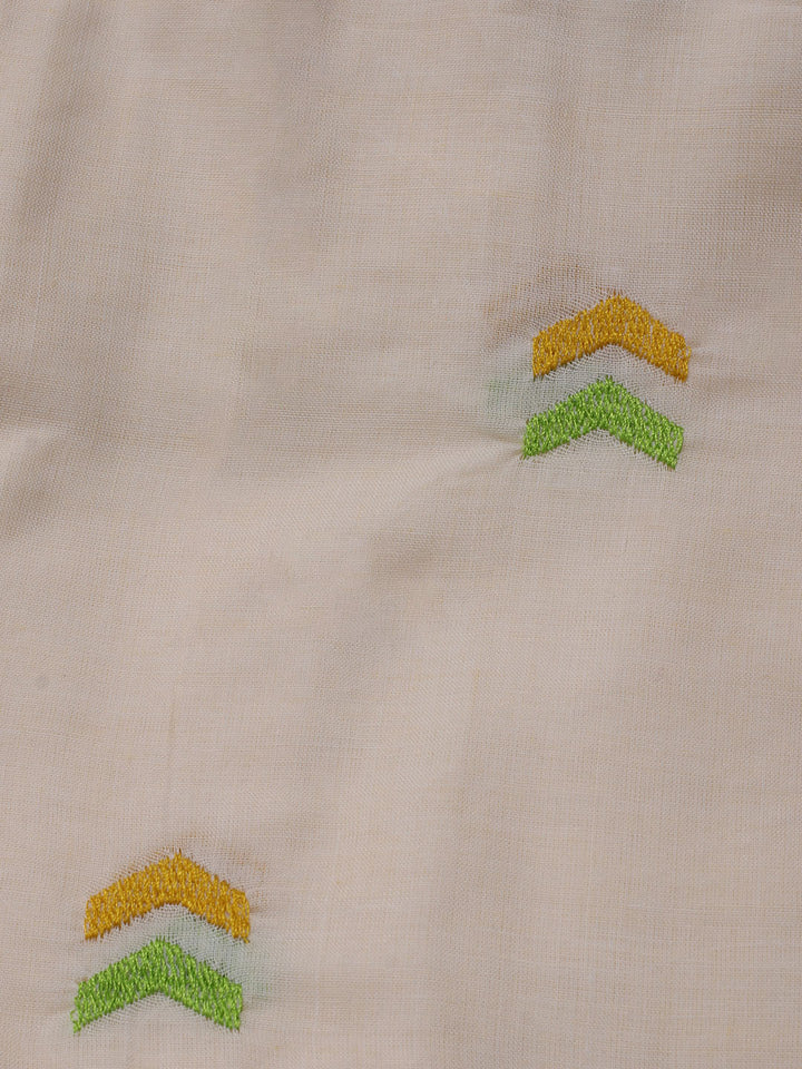 Printed Cotton Blend Unstitched Suit With Dupatta