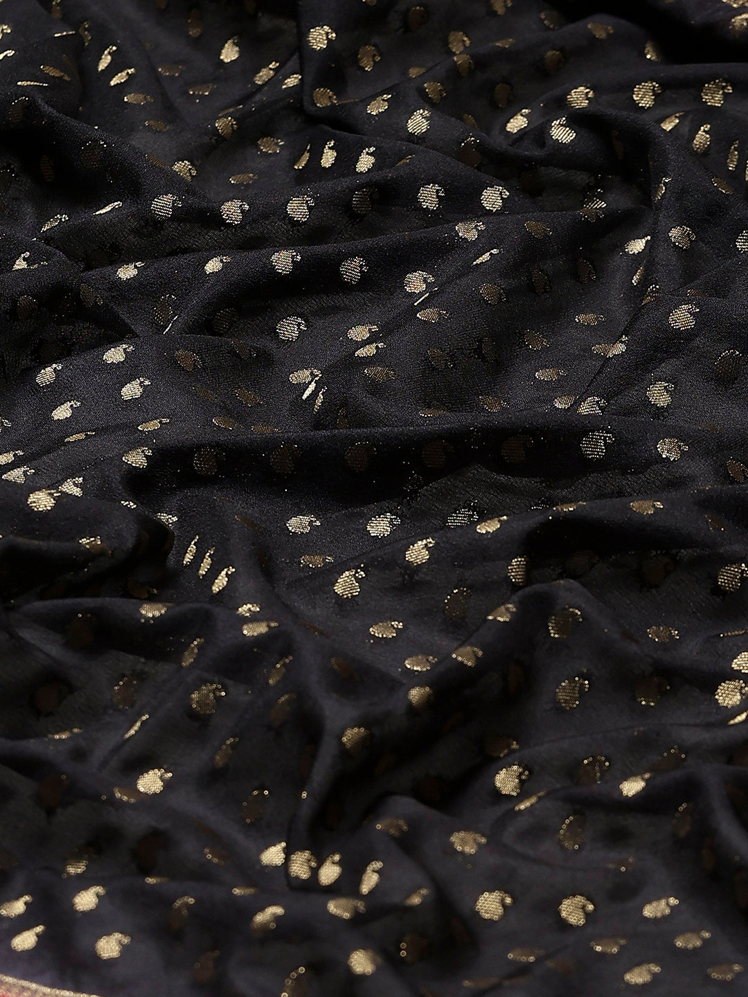 Plain Crepe Saree