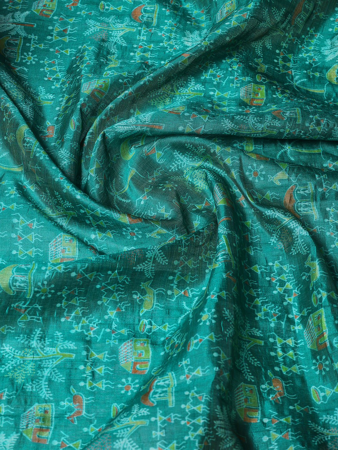 Digital Printed Art Silk Saree
