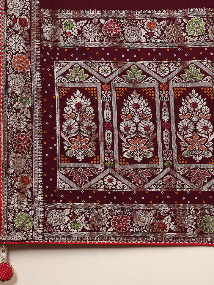 Embroidered Banarasi Saree