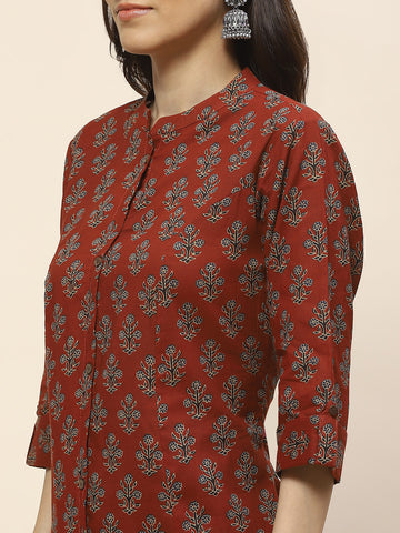 Printed Cotton Kurta Set