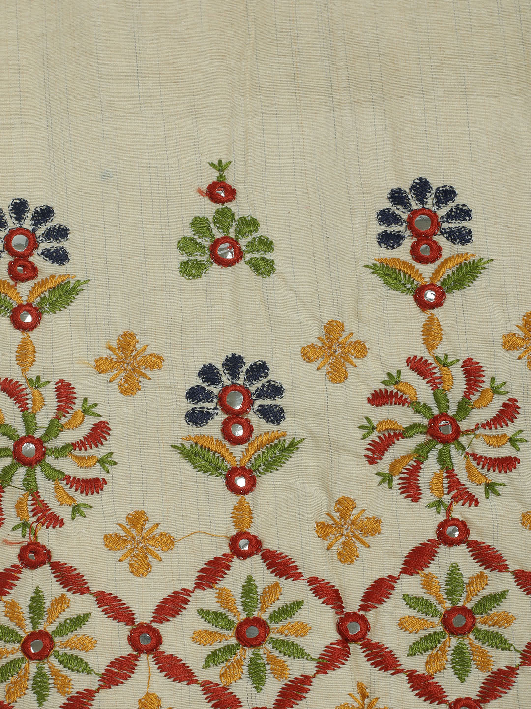 Printed Cotton Unstitched Suits Printed Suit With Pant &amp; Dupatta