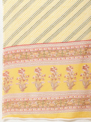 Printed Cotton Unstitched Suit Piece With Dupatta