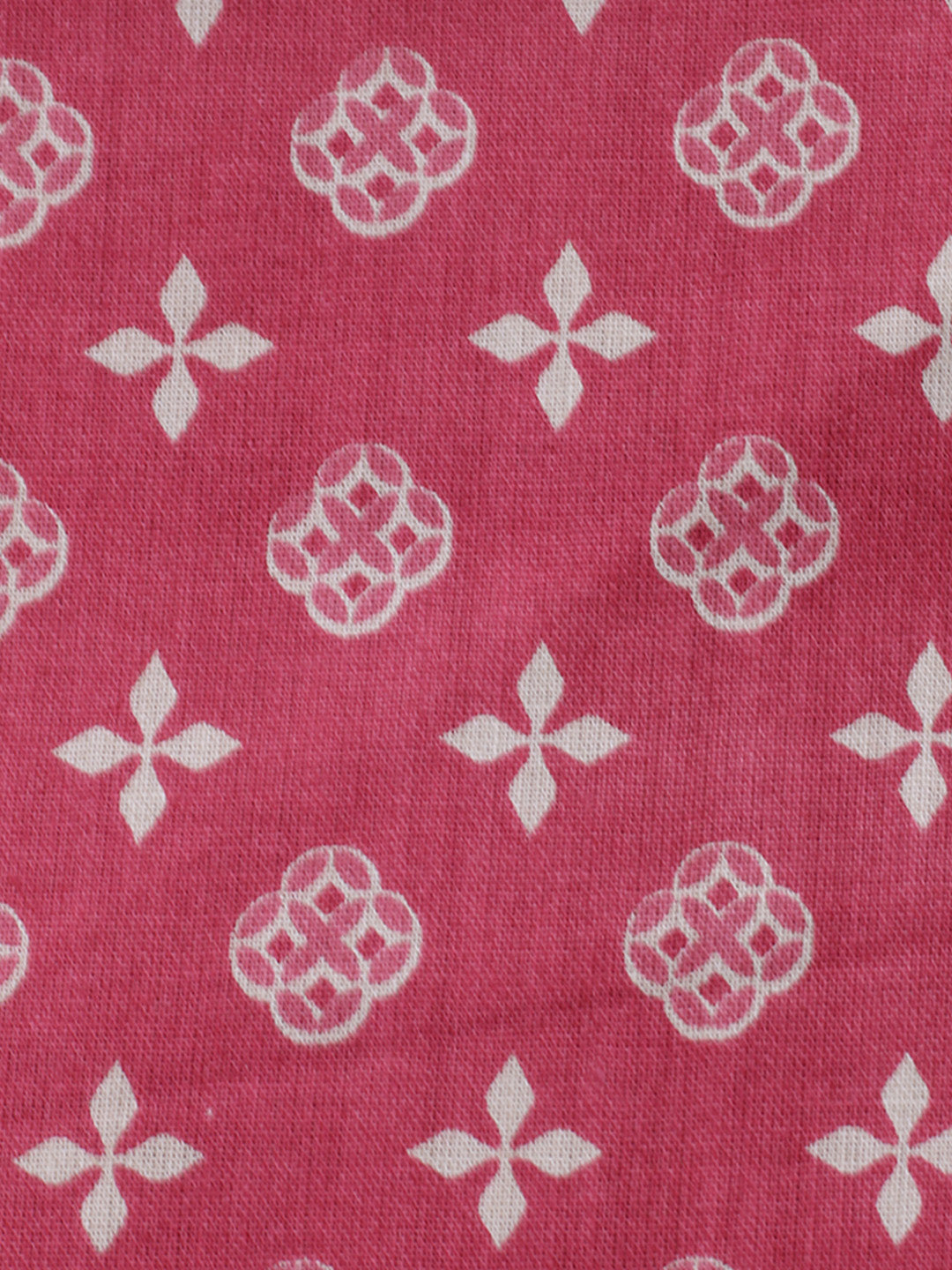 Printed Cotton Blend Unstitched Suit With Pant &amp; Dupatta