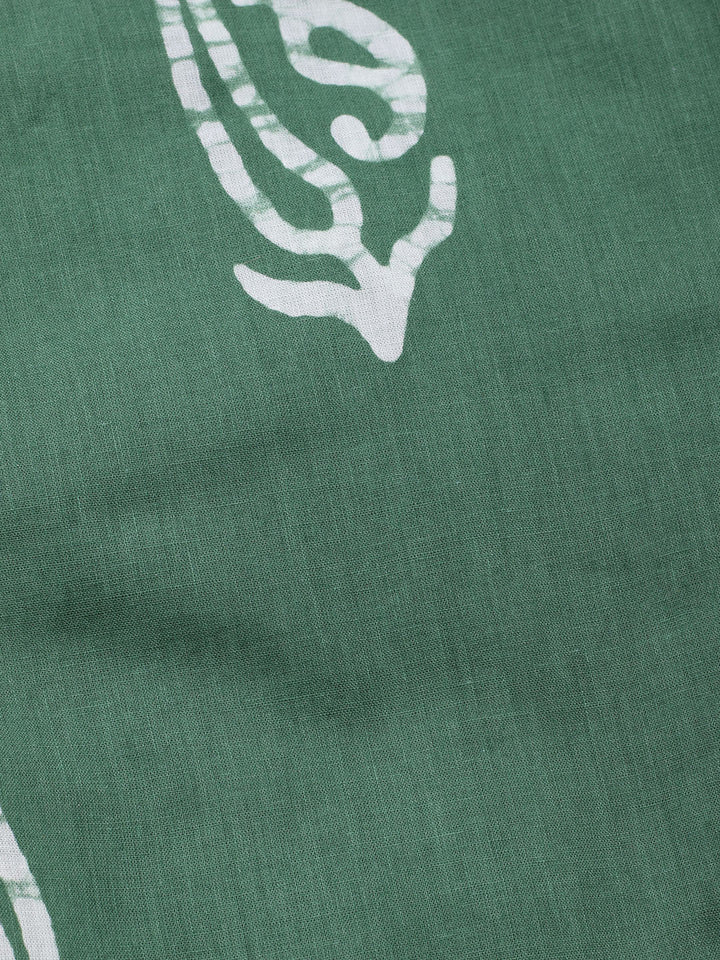 Printed Cotton Blend Unstitched Kurta With Pant &amp; Dupatta