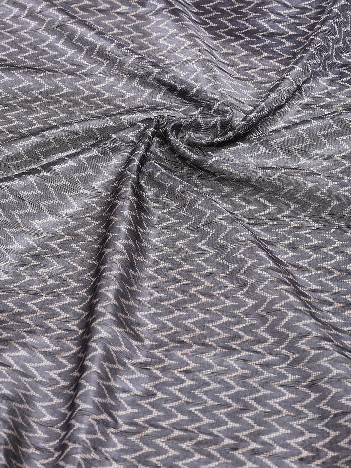 Printed Tussar Silk Saree