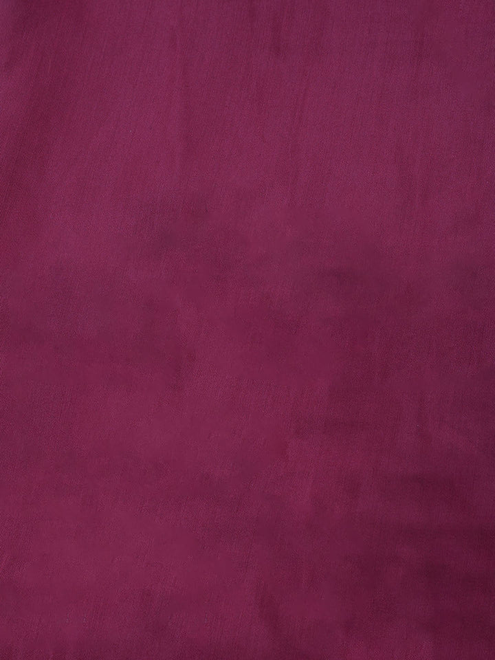 Zari Jaal Art Silk Unstitched Suit Piece With Dupatta