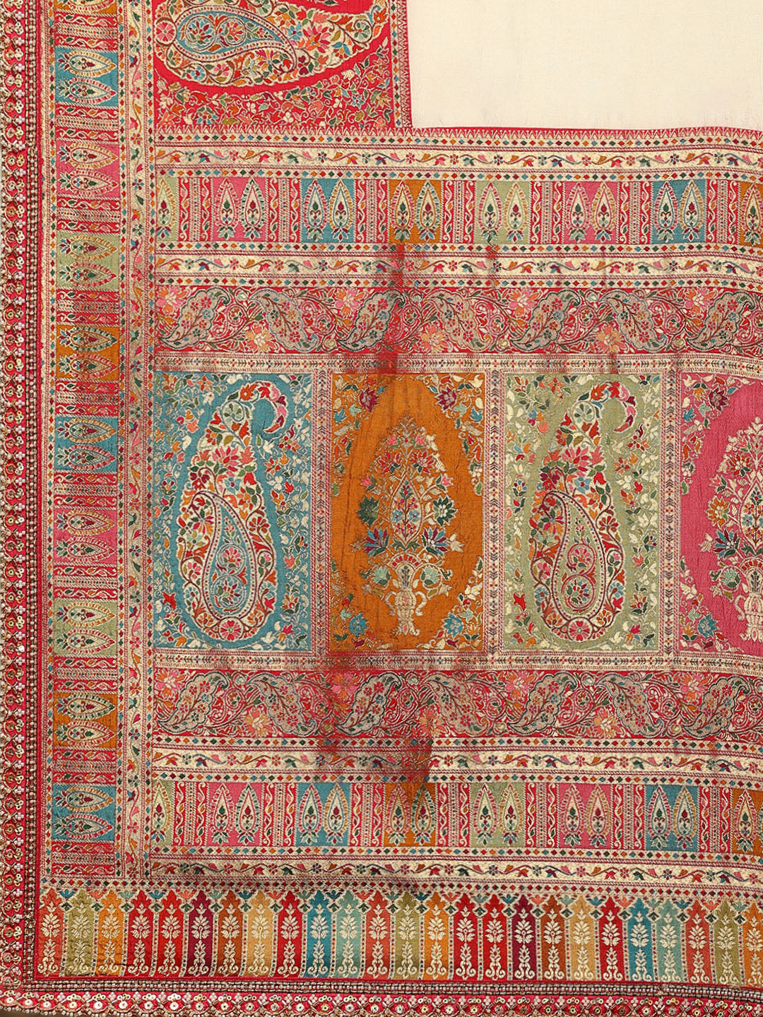 Embroidered Dola Silk Saree
