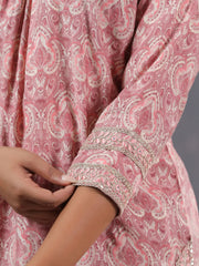 Printed Cotton Kurti With Pants