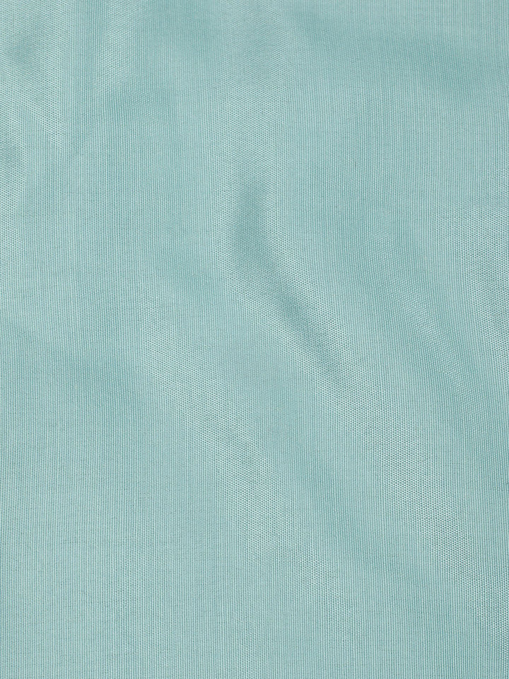 Embelished Organza Unstitched Suit With Dupatta