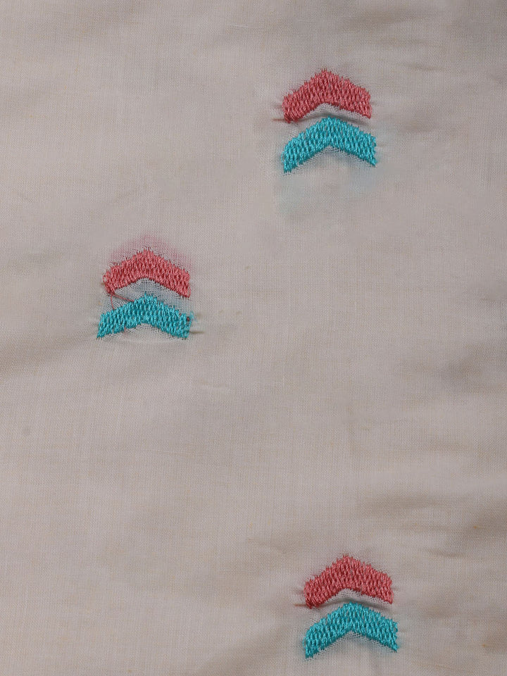 Printed Cotton Blend Unstitched Suit With Dupatta