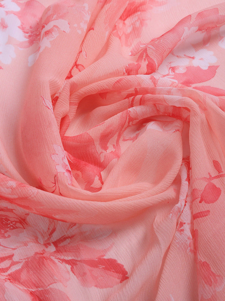Digital Print Chiffon Saree