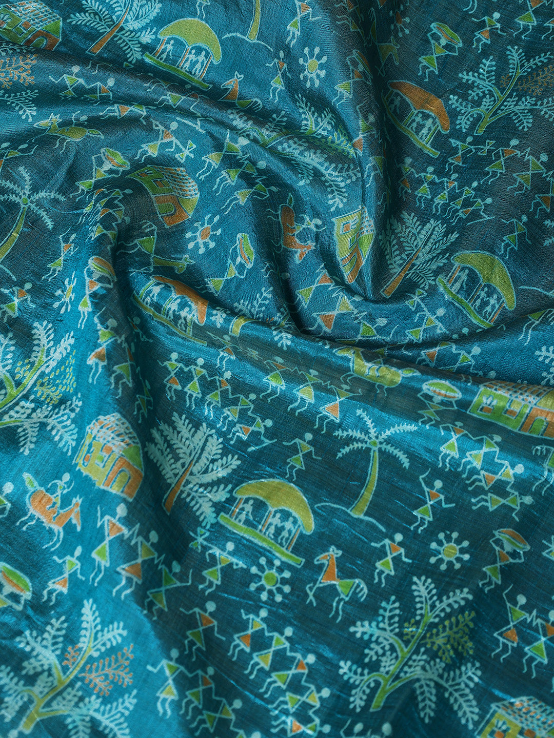 Digital Printed Art Silk Saree