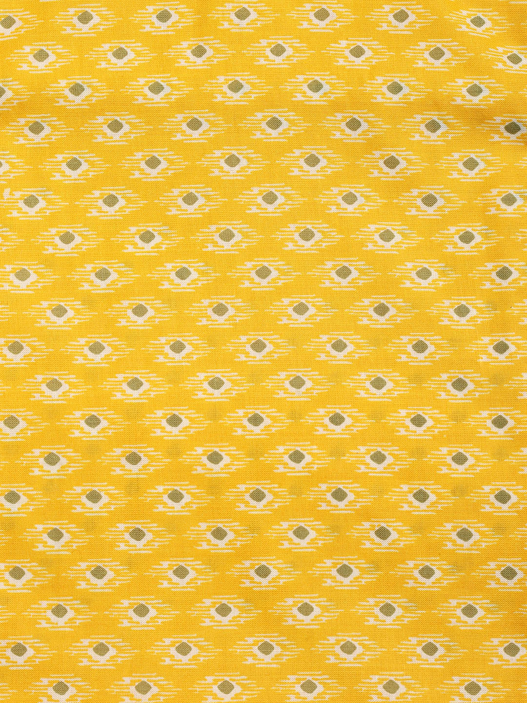 Printed Cotton Blend Unstitched Suit With Dupatta