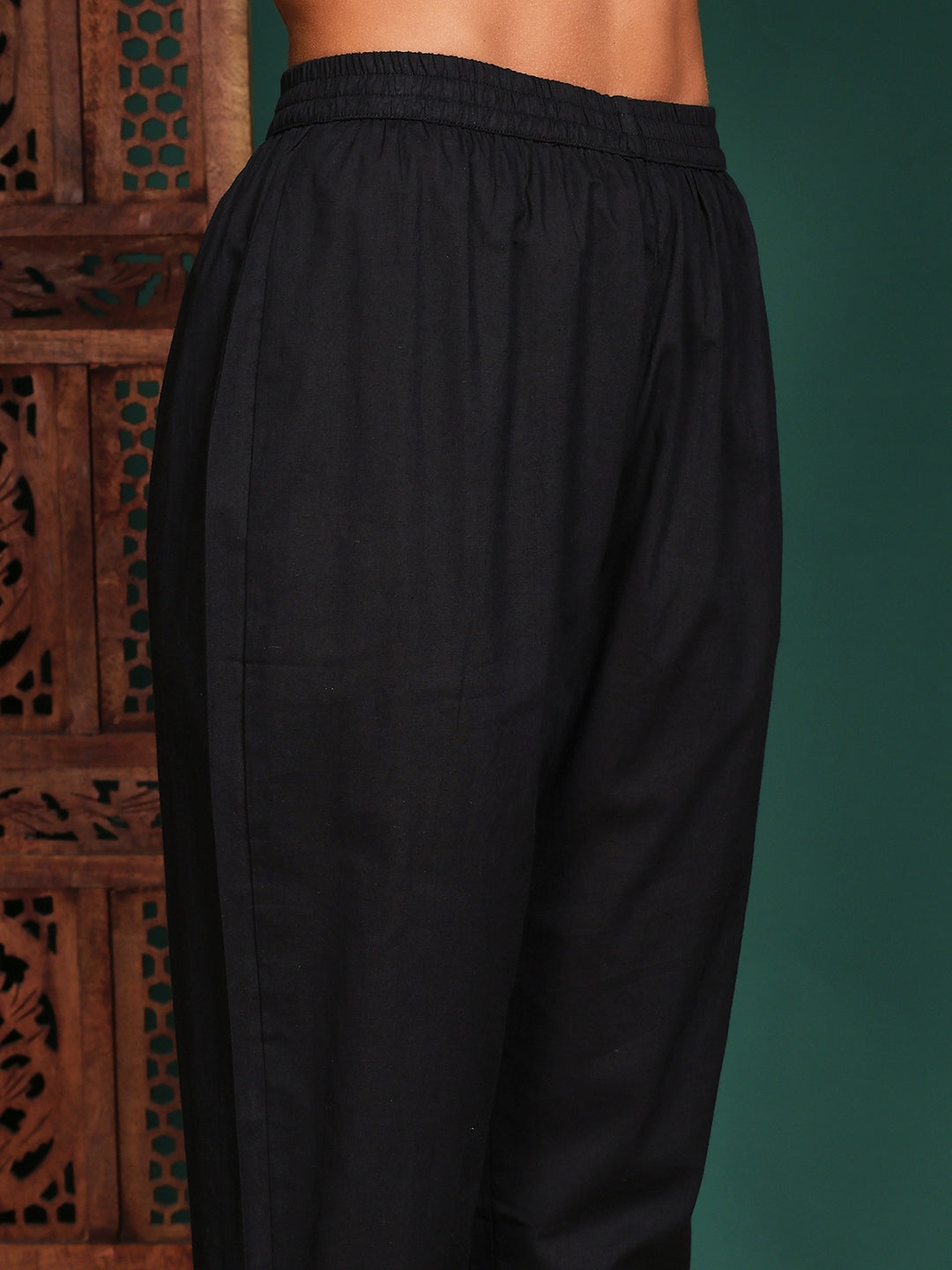 Digital Printed Cotton Blend Kurta With Pant &amp; Dupatta