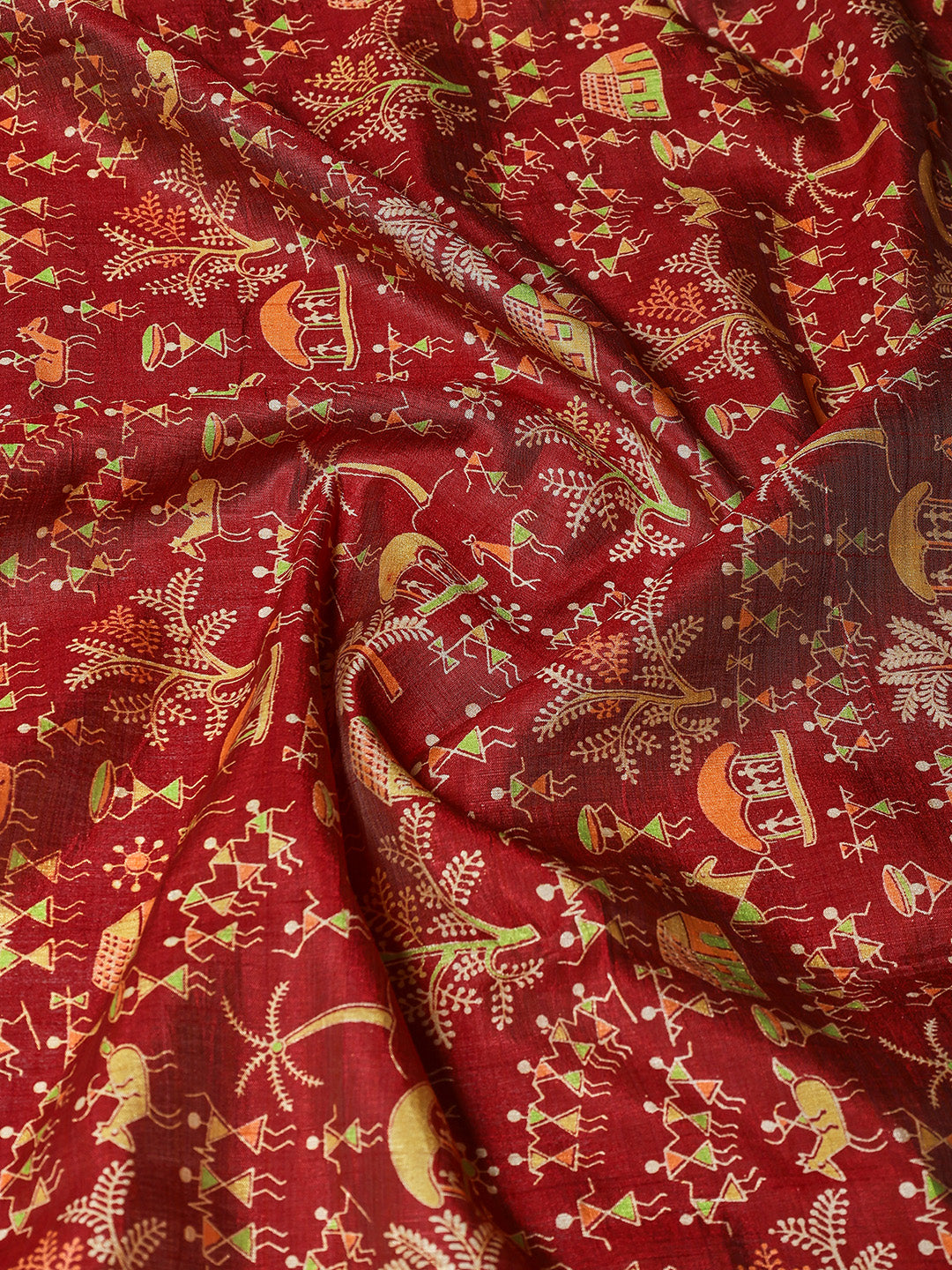 Digital Printed Art Silk Saree