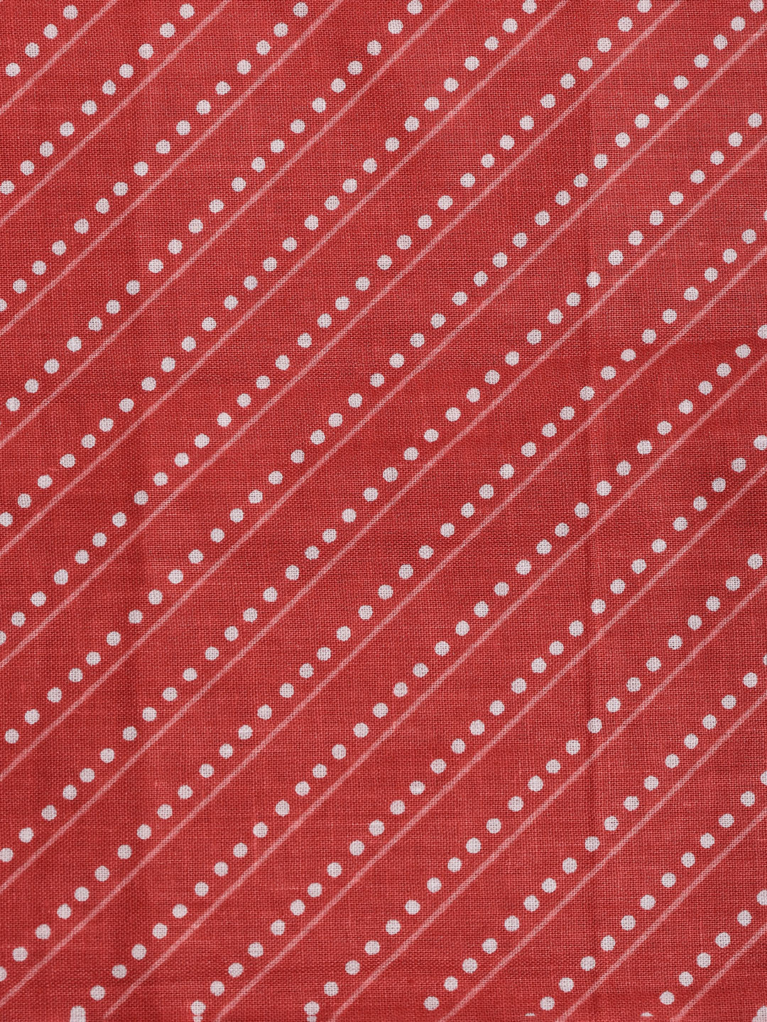 Printed Cotton Blend Unstitched Suit With Dupatta