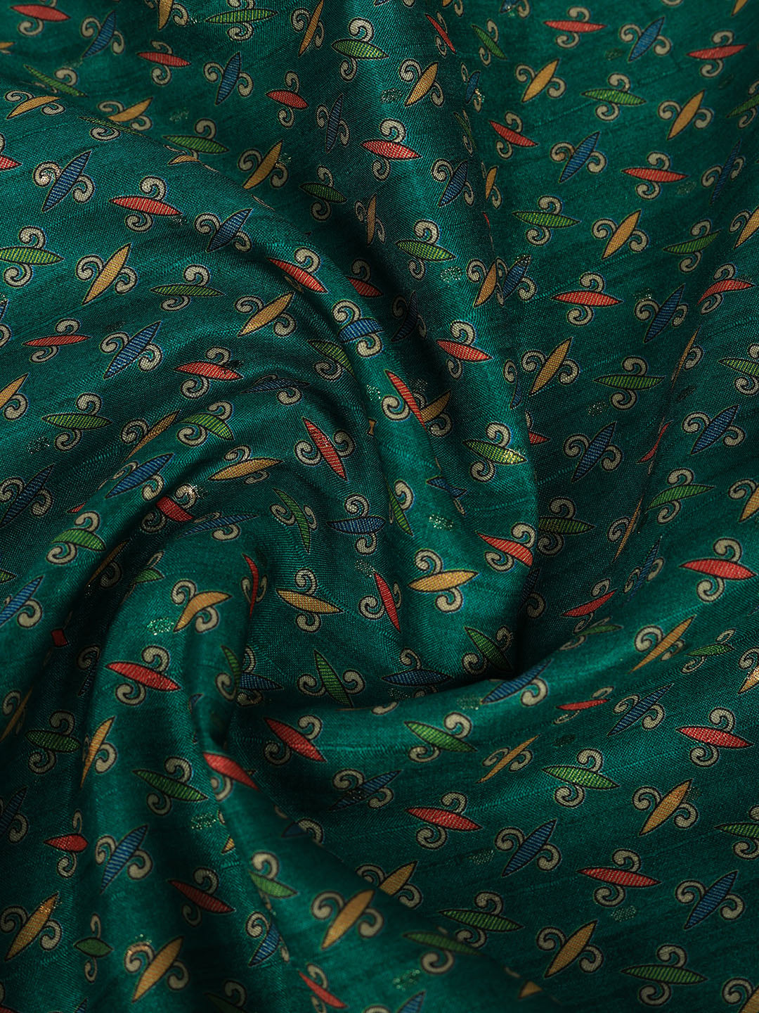 Printed Tussar Silk Saree