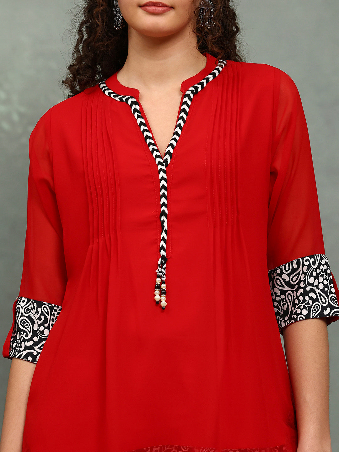 Plain Georgette Kurta