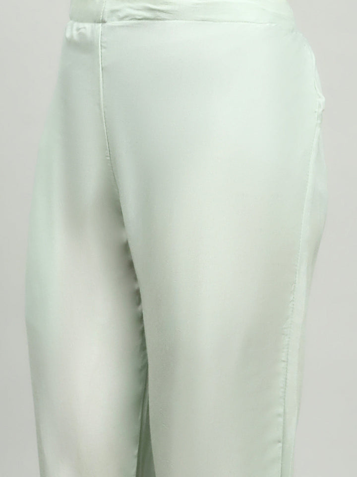 Printed Cotton Blend Kurta With Pants &amp; Dupatta