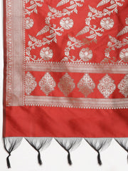 Woven Chanderi Unstitched Suit Piece With Dupatta