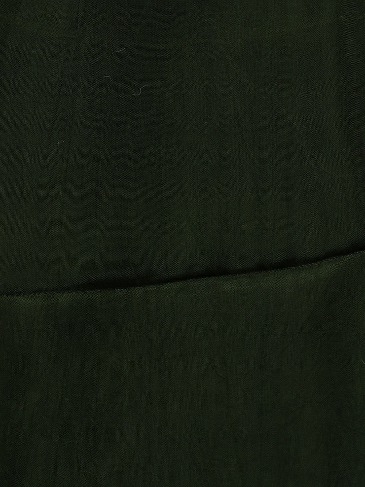 Embroidered Art Silk Unstitched Suit Piece With Dupatta