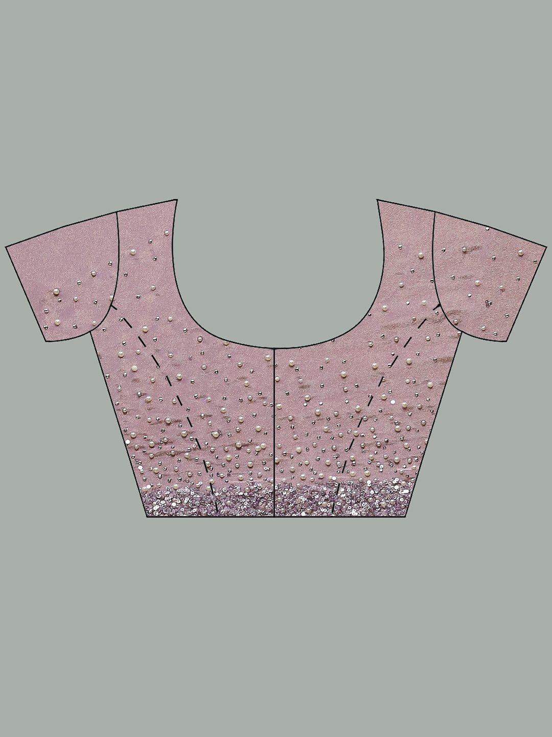 Stone Embroidered Tissue Saree