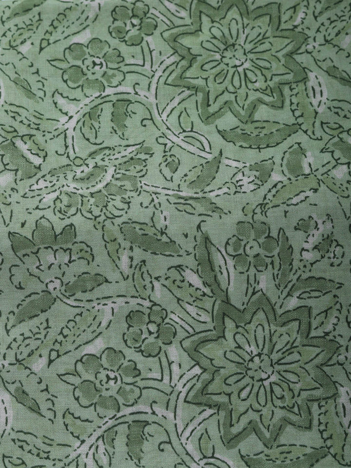 Embroidered Cotton Blend Unstitched Suit With Pant &amp; Dupatta
