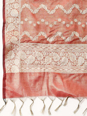 Woven Chanderi Unstitched Suit With Dupatta