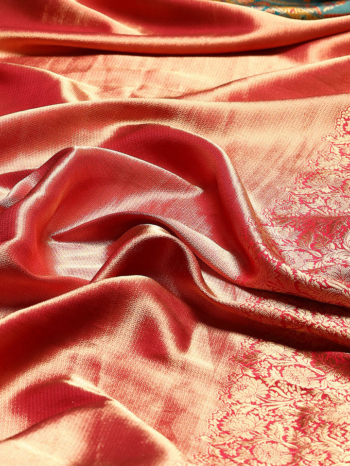 Embroidered Dola Silk Saree
