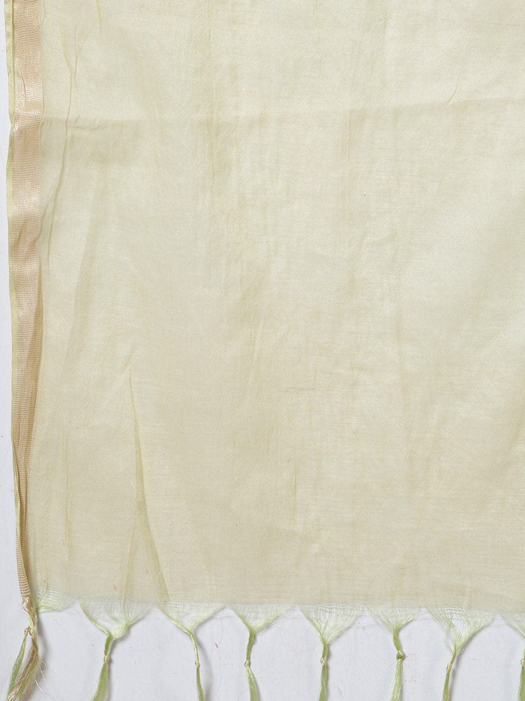 Plain Cotton Kurta With Pant &amp; Dupatta