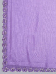 Stone Embroidery Tissue Saree